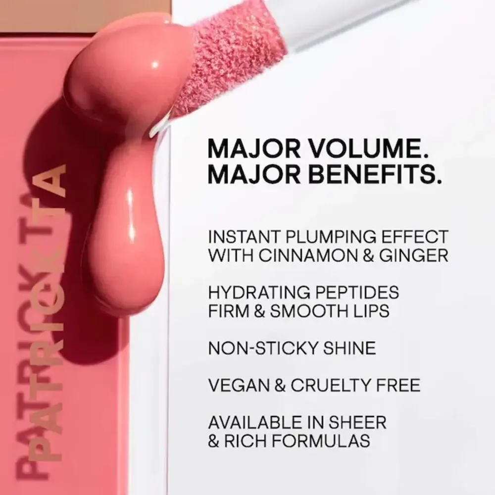 PATRICK TA Major Volume Plumping Lip Gloss | Color: Mine/Brown | NEW/NIB!!‎